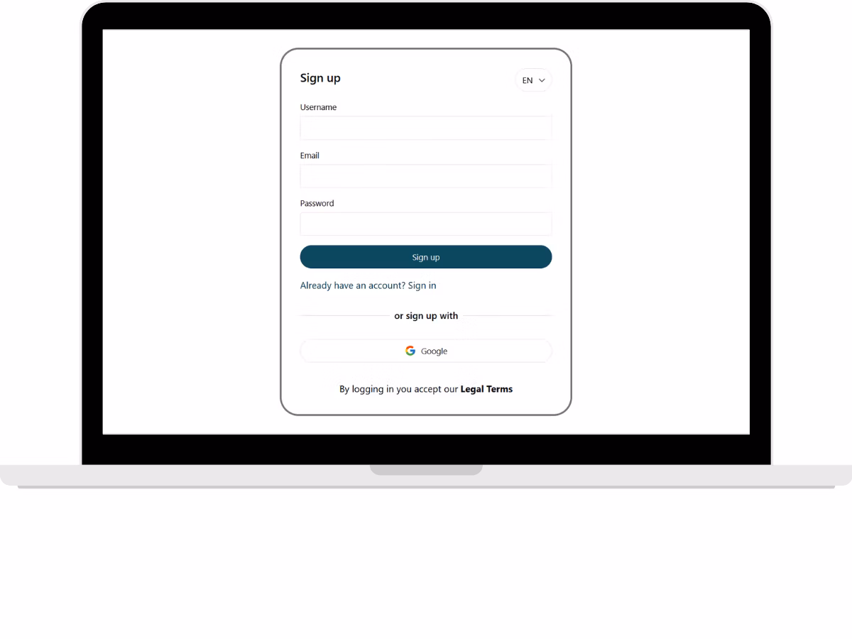 Sign up at momoscreen